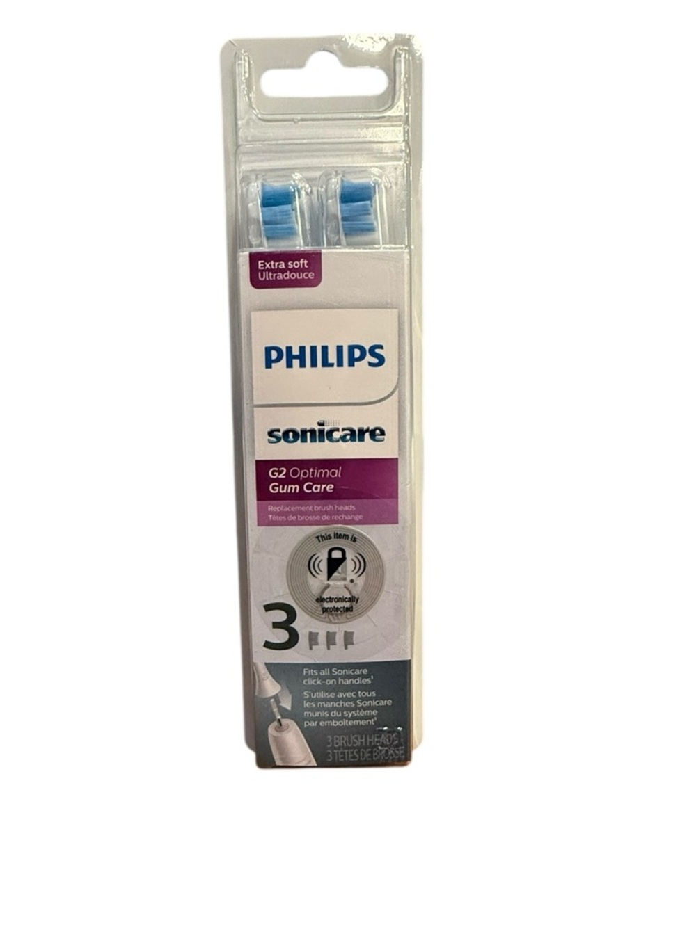 Philips Sonicare Optimal Gum Care Replacement Toothbrush Heads, HX9033/65, 3 Ct